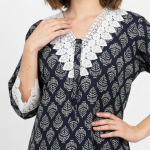 COTTON V NECK MAXI | NILOFER HADHI BRAND