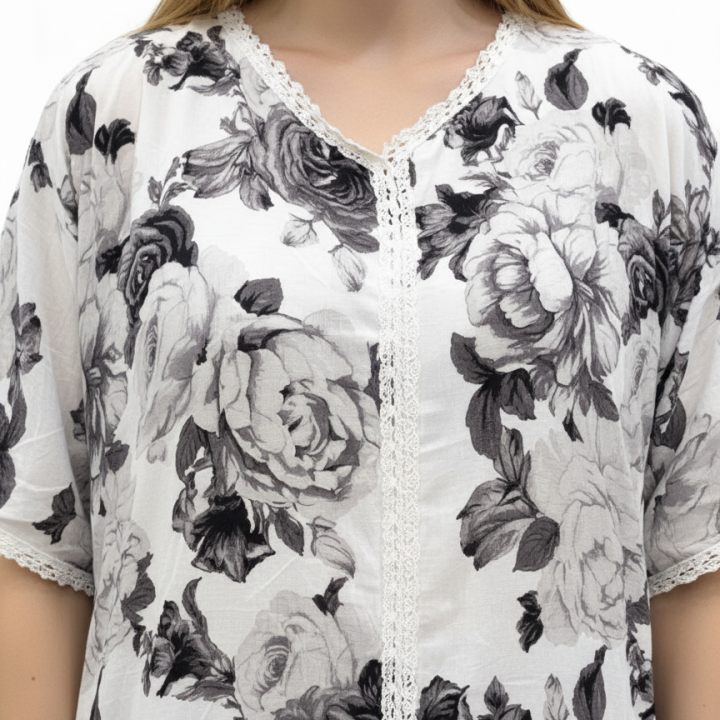 RAYON MAXI HALF SLEEVE