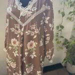 ALMOND BROWN FULL SLEEVE MAXI | DUBAI MAXI