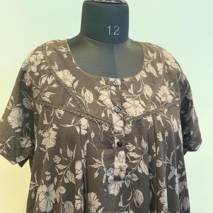 HALF SLEEVE FEEDING MAXI | INDIAN MAXI