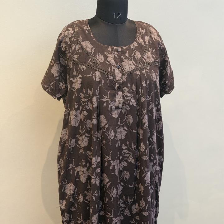 HALF SLEEVE FEEDING MAXI | INDIAN MAXI