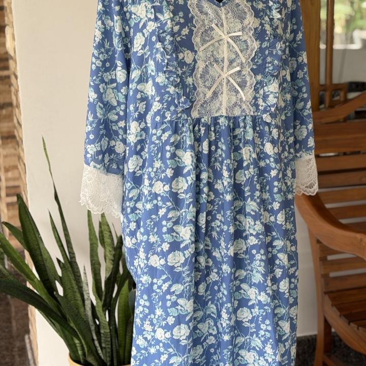 AQUA BLUE FLOWER MAXI | DUBAI MAXI | 517