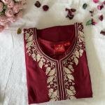 MAROON FLOW SOLID MAXI |529