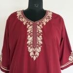 MAROON FLOW SOLID MAXI |529