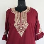 RUBY RED SOLID MAXI | 529
