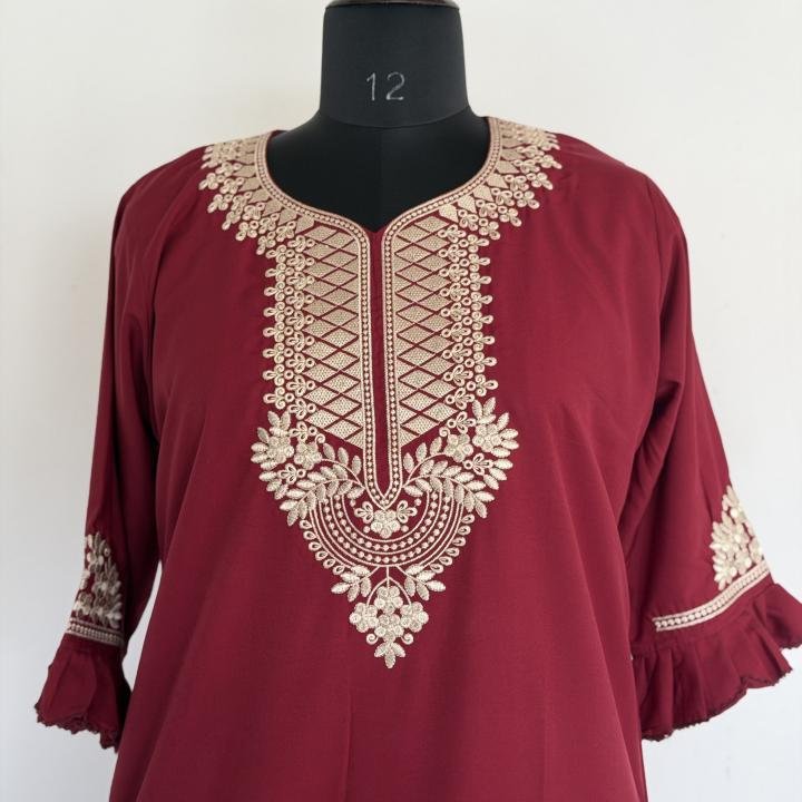 RUBY RED SOLID MAXI | 529