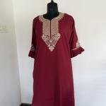 RUBY RED SOLID MAXI | 529